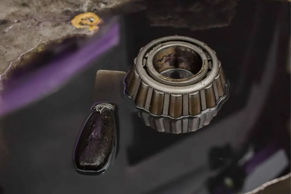 friction welding becomes a problem when it is unintended on moving parts, like this wheel bearing on an automobile